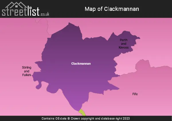 Map of Clackmannan