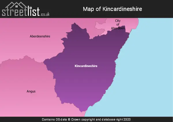 Map of Kincardineshire