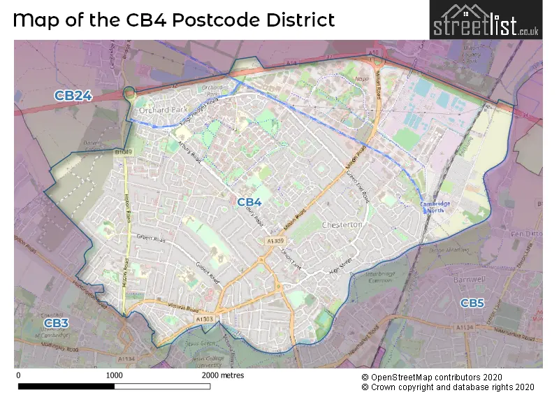Map of the CB4 and surrounding districts