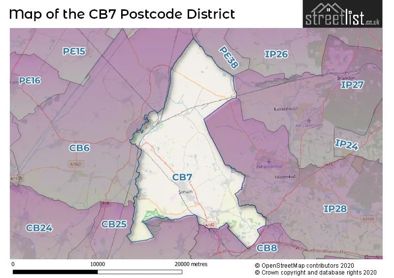 Map of the CB7 and surrounding districts