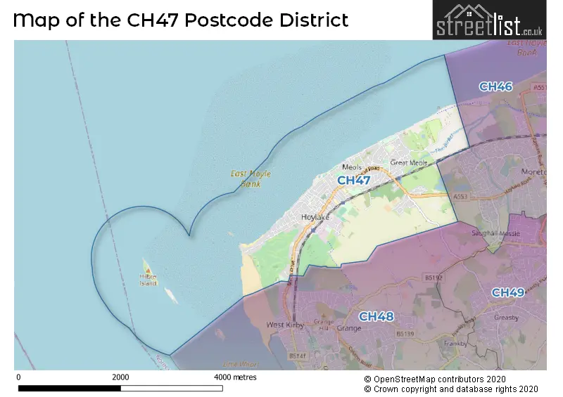 Map of the CH47 and surrounding districts