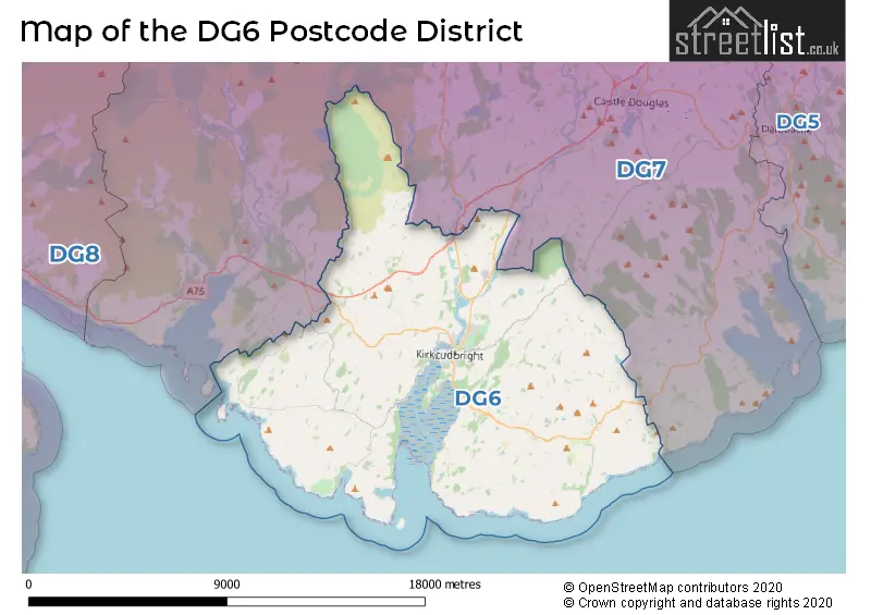 Map of the DG6 and surrounding districts