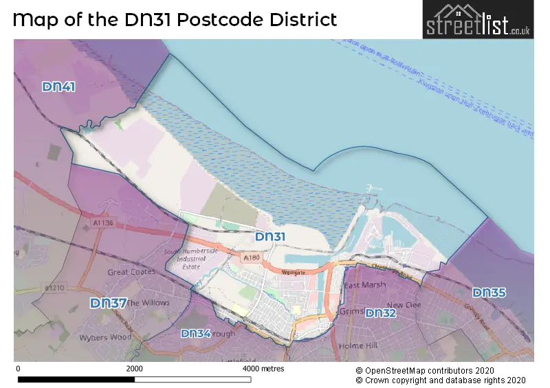Map of the DN31 and surrounding districts