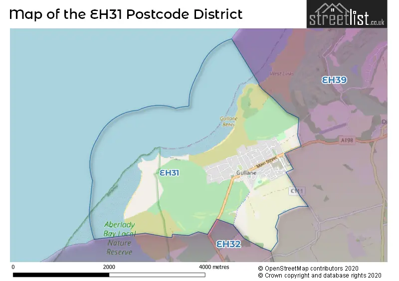 Map of the EH31 and surrounding districts