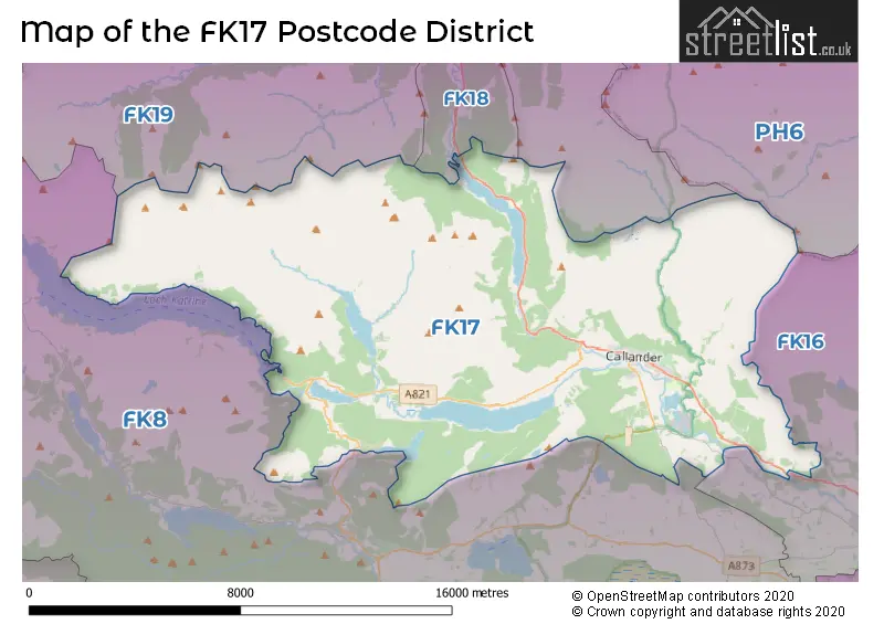 Map of the FK17 and surrounding districts