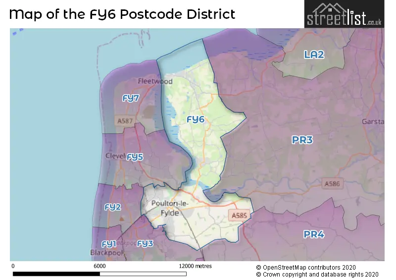 Map of the FY6 and surrounding districts