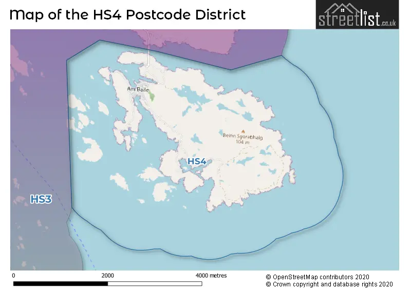 Map of the HS4 and surrounding districts