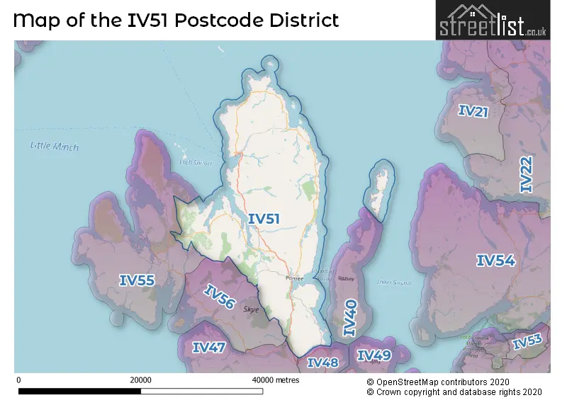 Map of the IV51 and surrounding districts