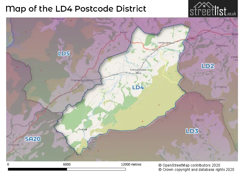 Map of the LD4 and surrounding districts