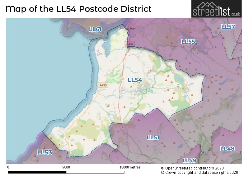 Map of the LL54 and surrounding districts