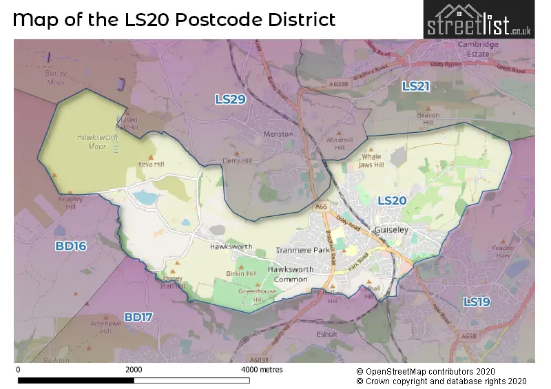 Map of the LS20 and surrounding districts