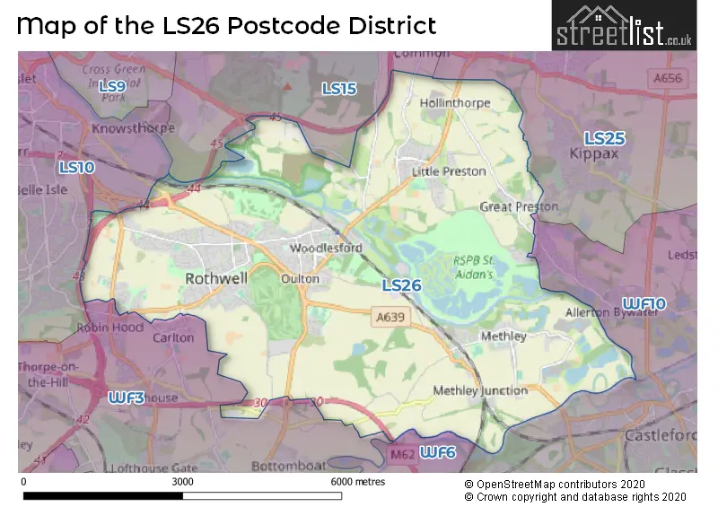 Map of the LS26 and surrounding districts