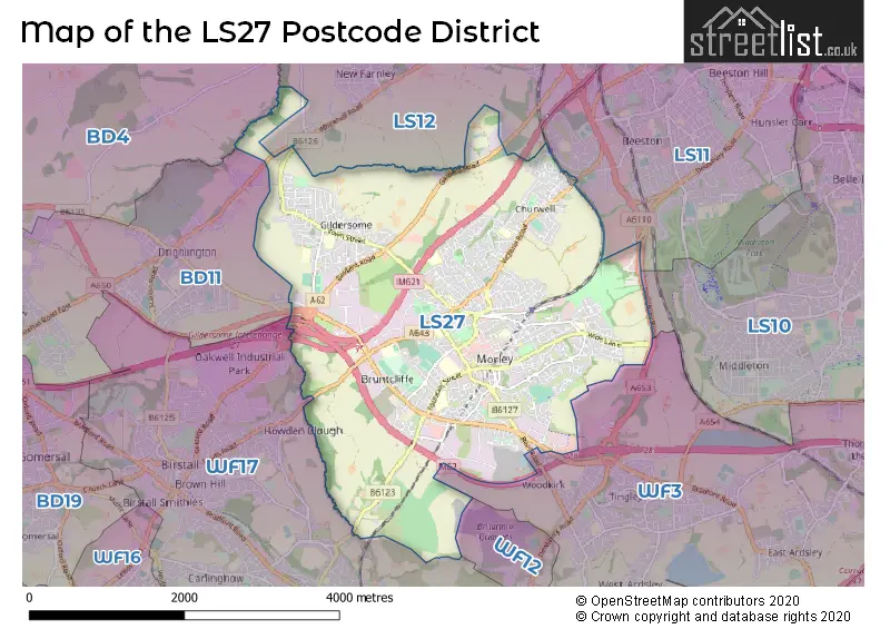 Map of the LS27 and surrounding districts