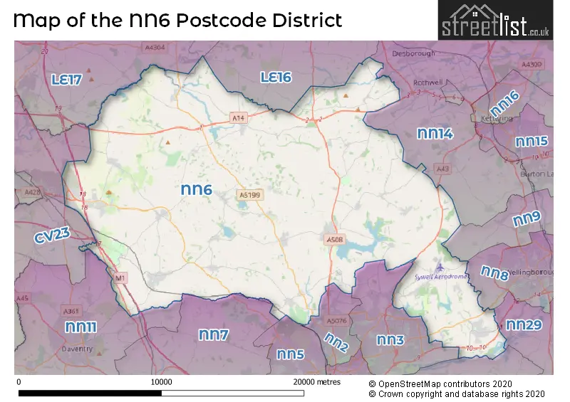 Map of the NN6 and surrounding districts
