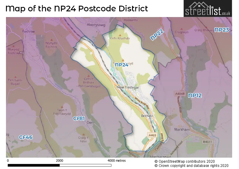 Map of the NP24 and surrounding districts