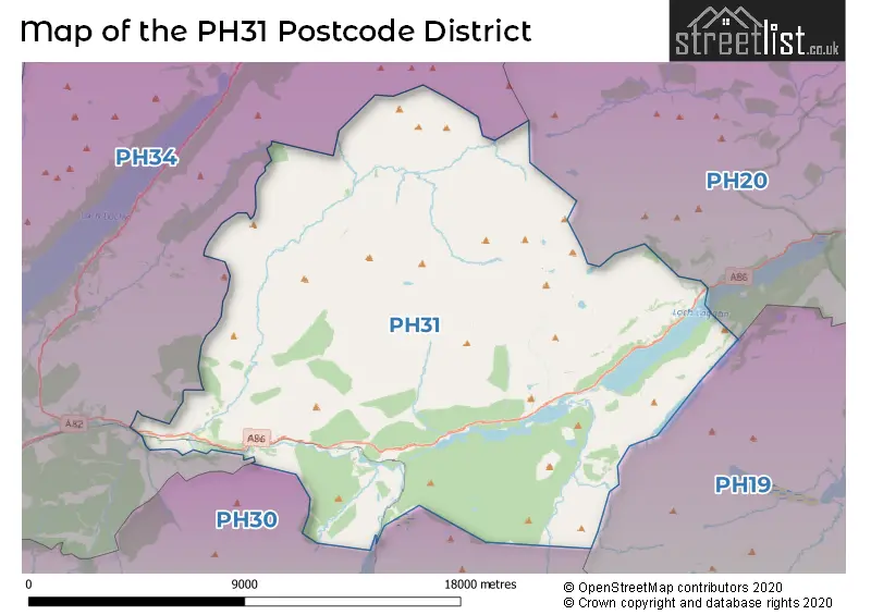 Map of the PH31 and surrounding districts