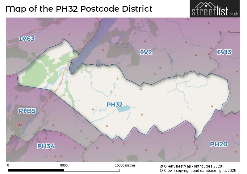 Map of the PH32 and surrounding districts