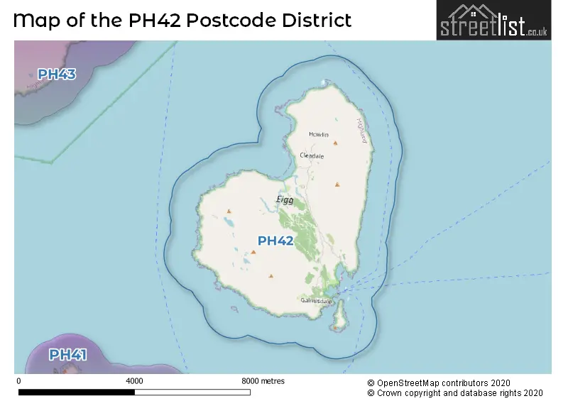 Map of the PH42 and surrounding districts