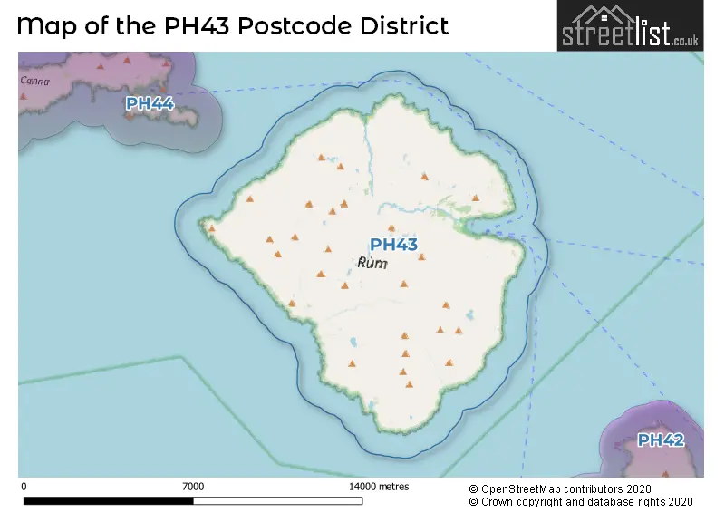 Map of the PH43 and surrounding districts