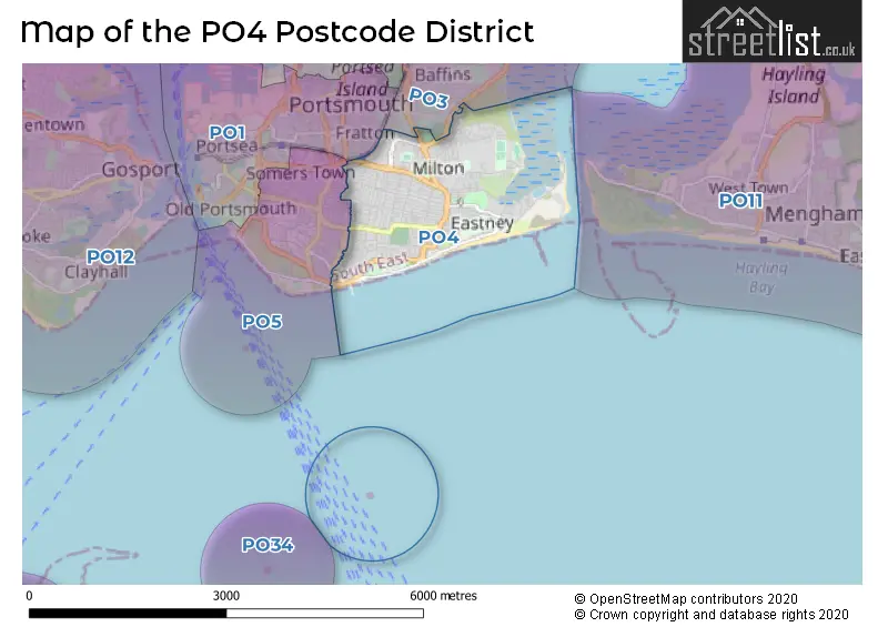 Map of the PO4 and surrounding districts