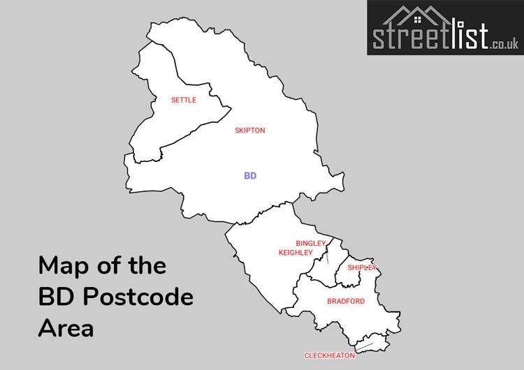 Map of Posttowns in the BD