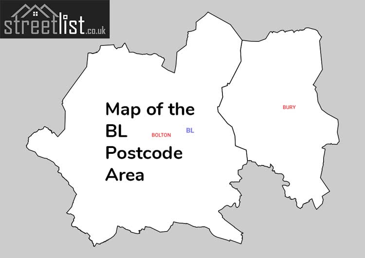 Map of Posttowns in the BL