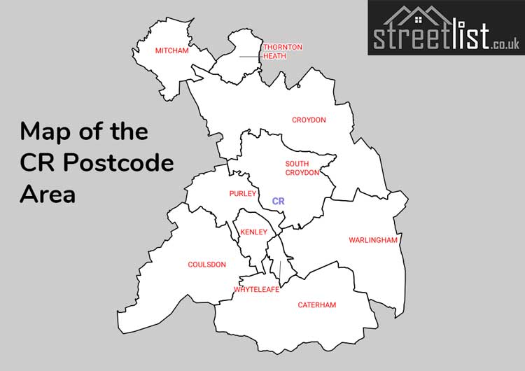 Map of Posttowns in the CR