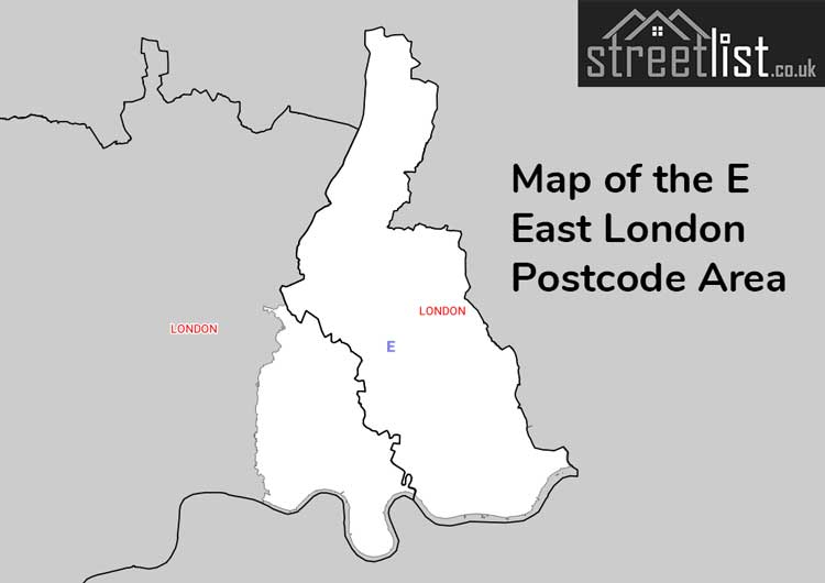 Map of Posttowns in the E