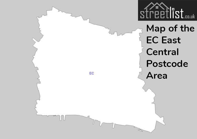Map of Posttowns in the EC