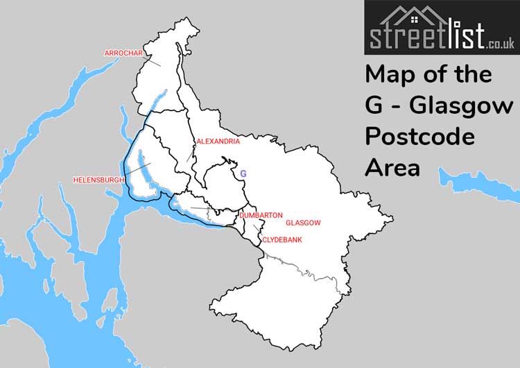 Map of Posttowns in the G