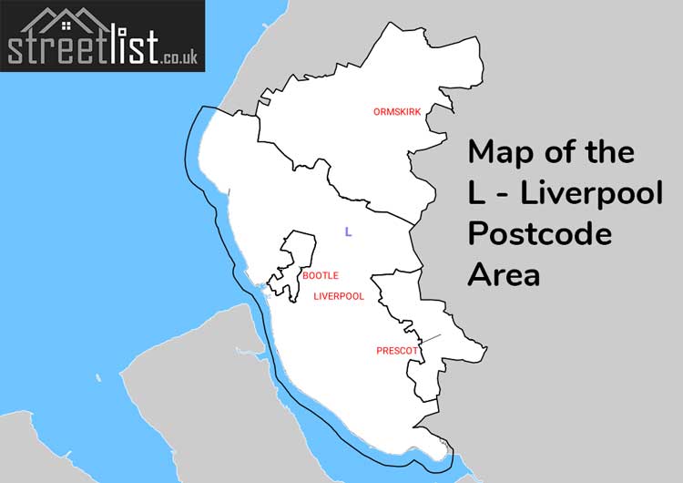 Map of Posttowns in the L