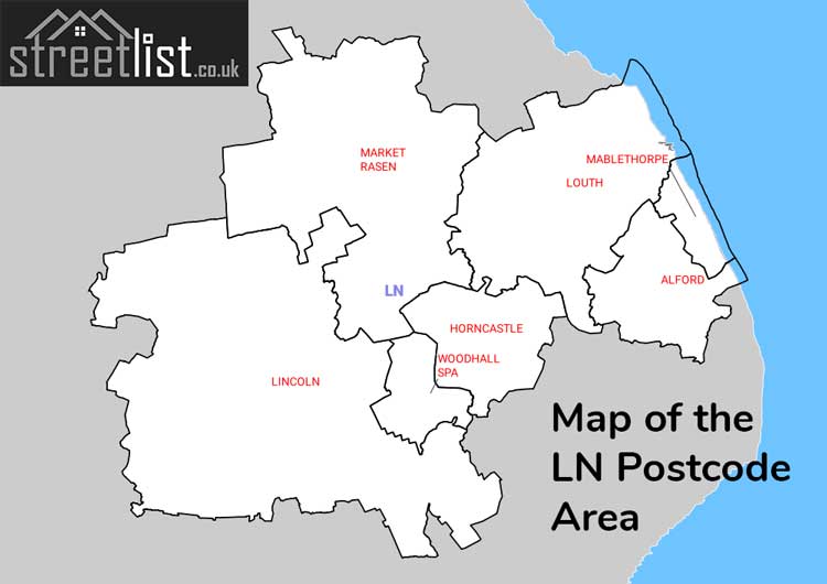 Map of Posttowns in the LN