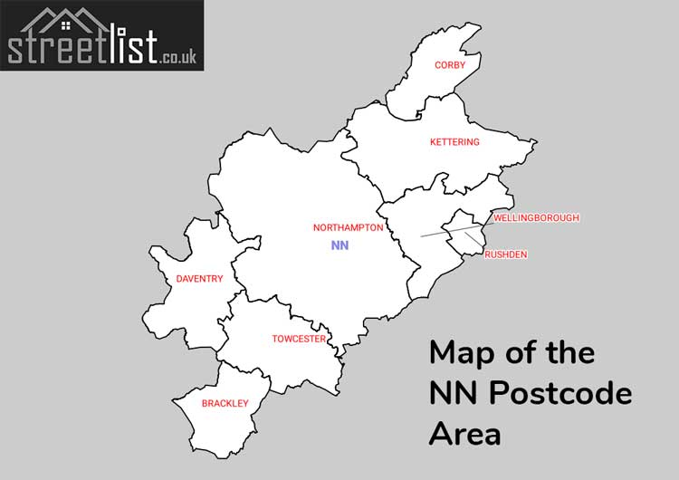 Map of Posttowns in the NN