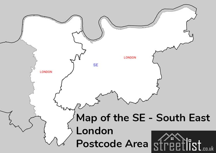 Map of Posttowns in the SE