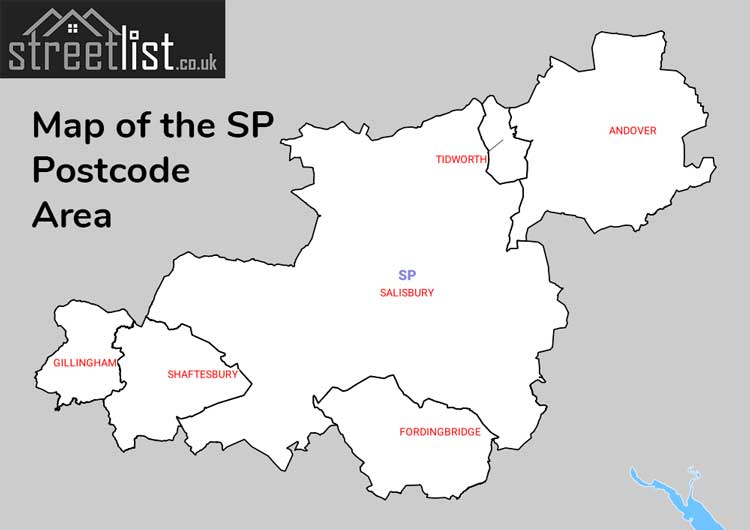 Map of Posttowns in the SP