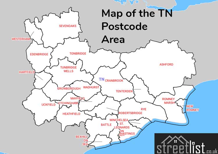 Map of Posttowns in the TN
