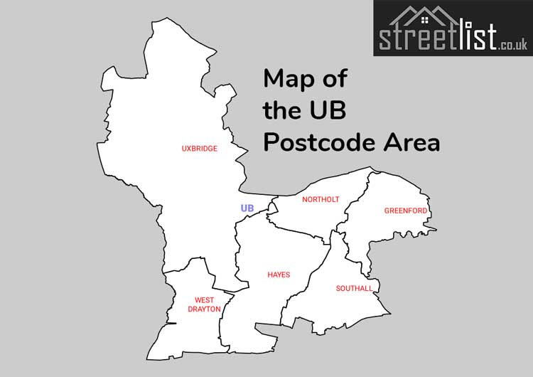 Map of Posttowns in the UB