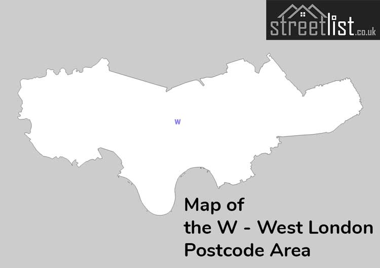 Map of Posttowns in the W