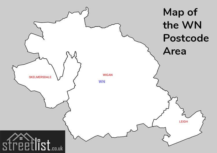 Map of Posttowns in the WN