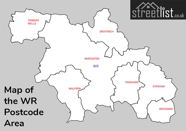 Map of Posttowns in the WR