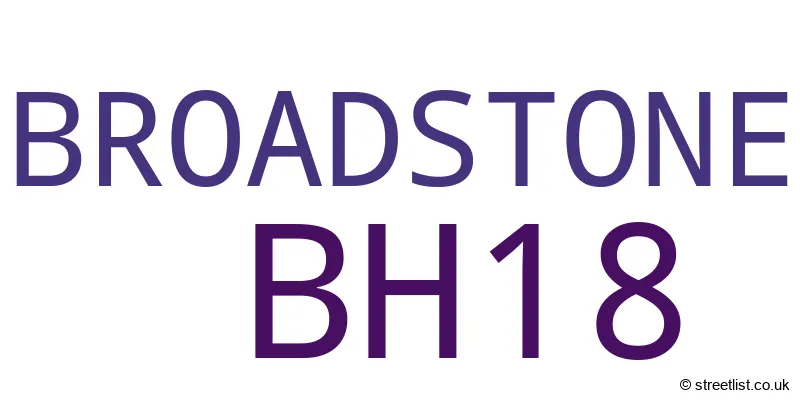 A word cloud for the BH18 postcode