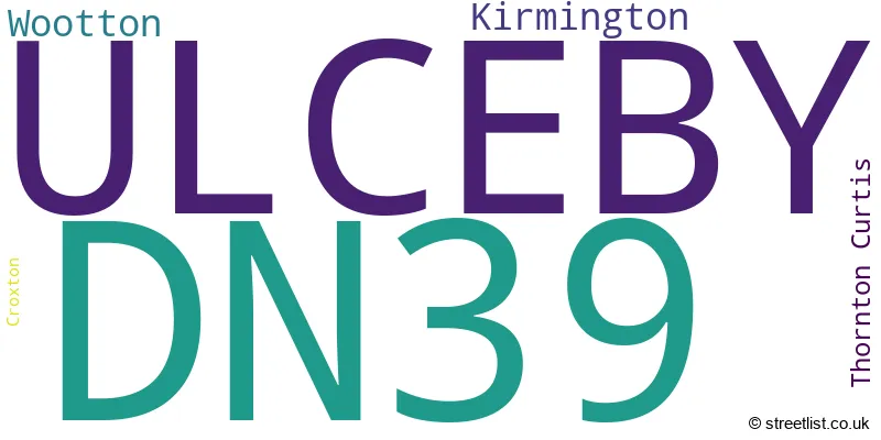 A word cloud for the DN39 postcode