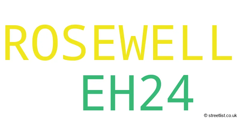 A word cloud for the EH24 postcode