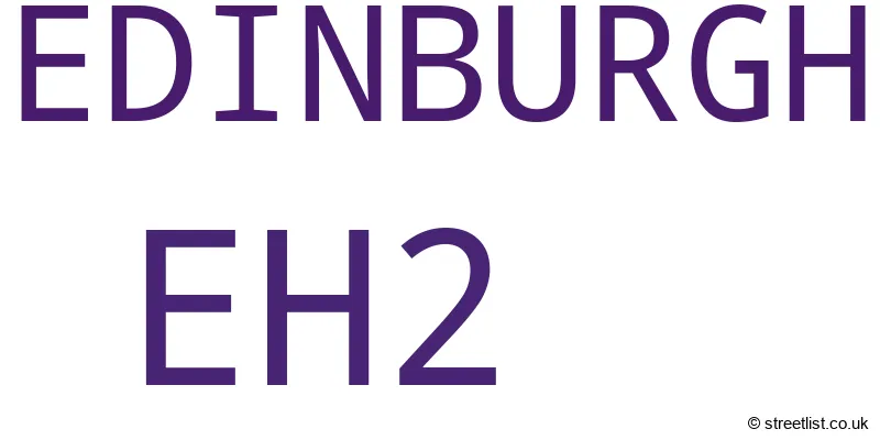 A word cloud for the EH2 postcode