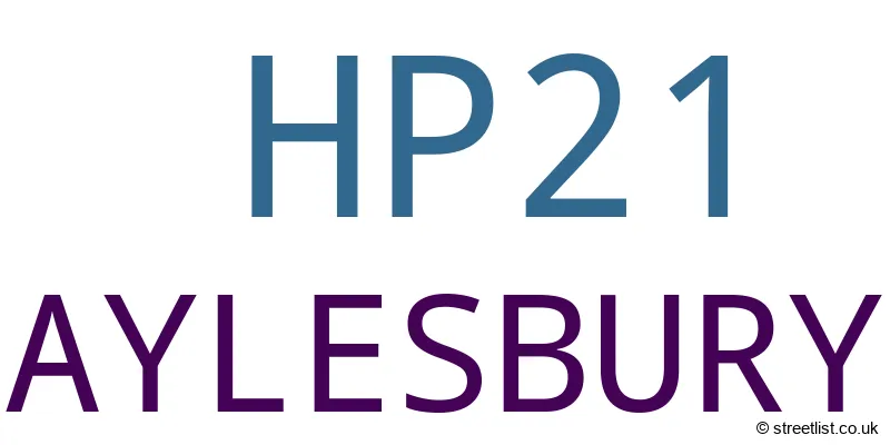 A word cloud for the HP21 postcode