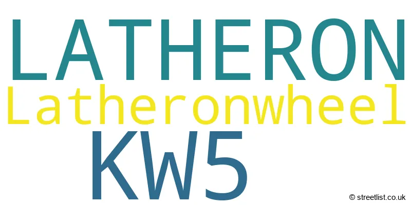 A word cloud for the KW5 postcode
