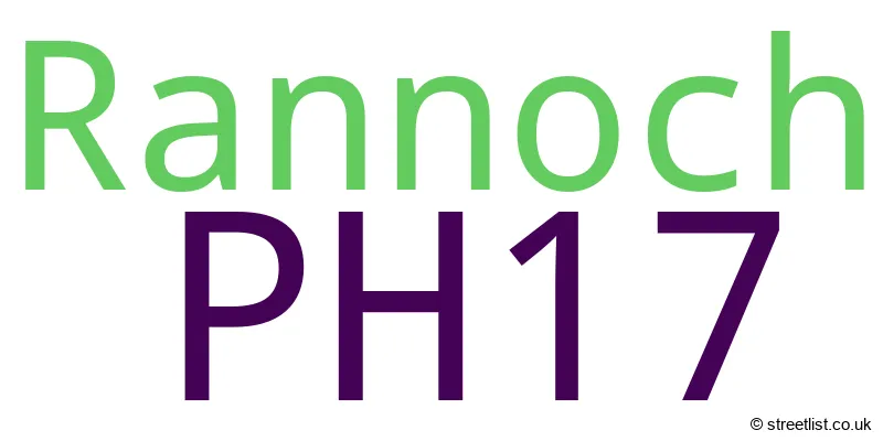 A word cloud for the PH17 postcode