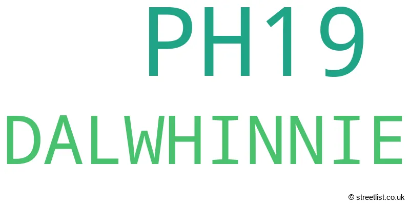 A word cloud for the PH19 postcode