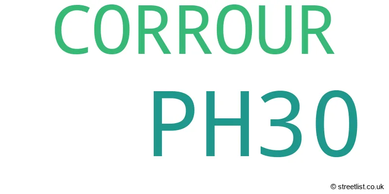 A word cloud for the PH30 postcode