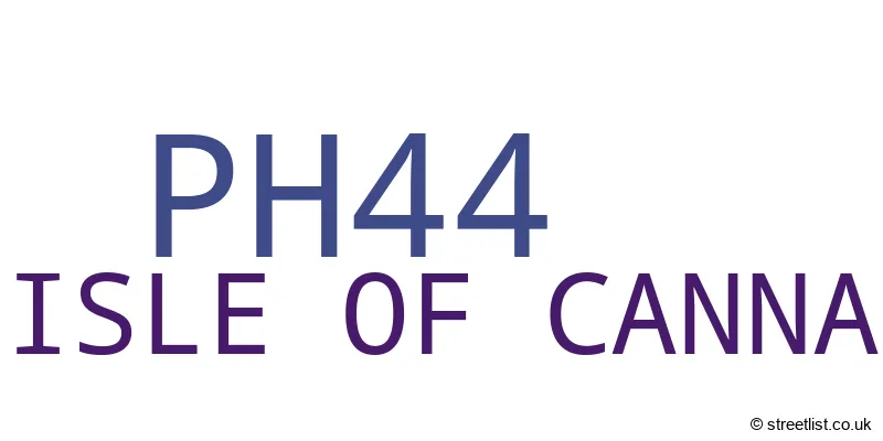 A word cloud for the PH44 postcode